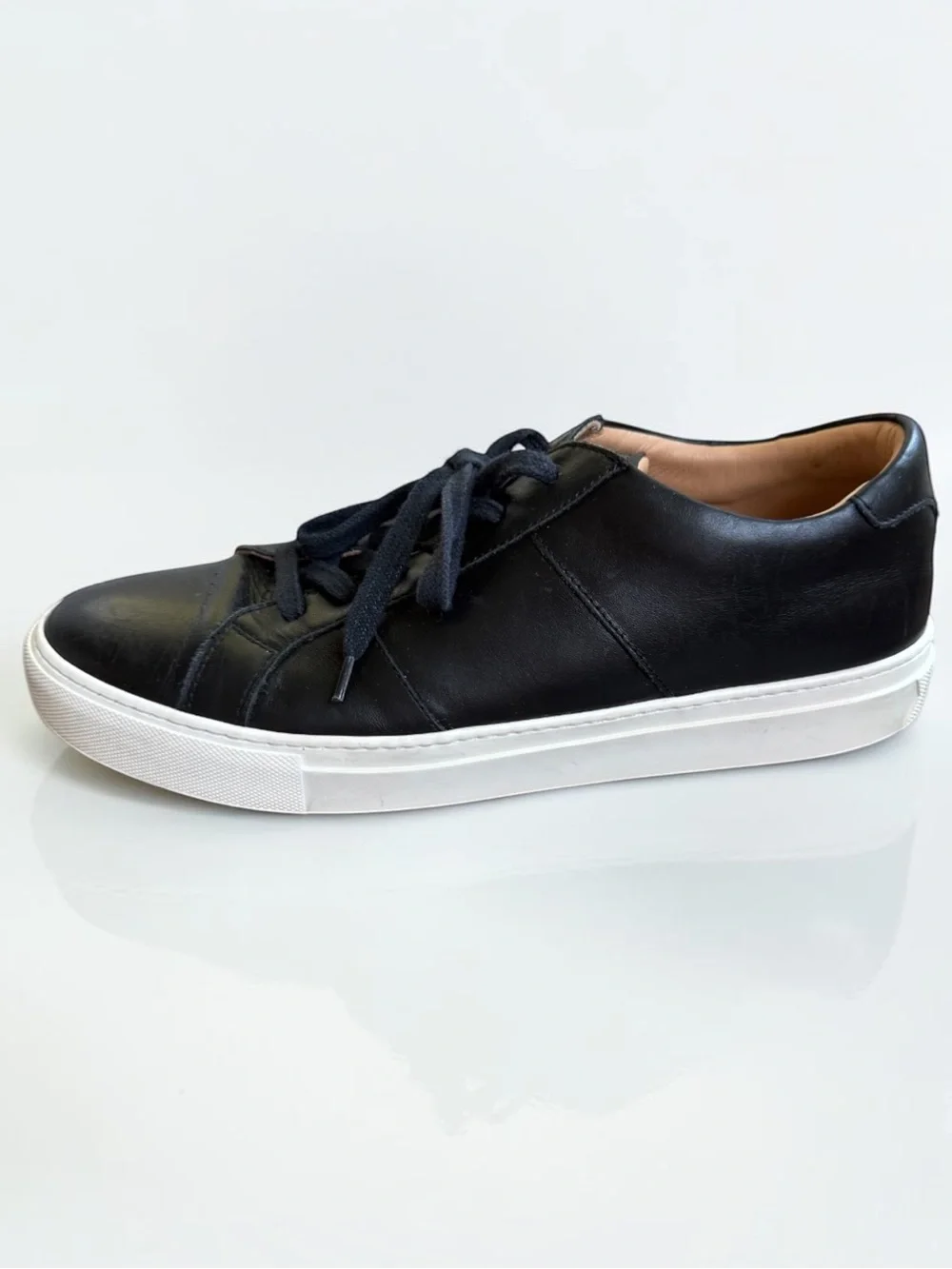 GREATS BROOKLYN Black Royale Leather Luxury Sneakers Size 12